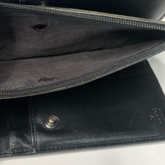 Gucci black  Monogram Wallet - Picture 5 of 7
